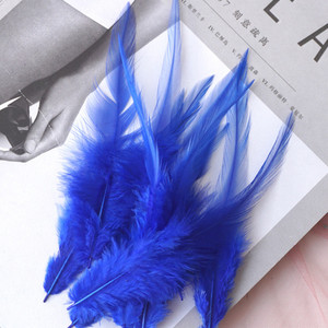 10-15cm Baltā gaiļa spalva Dabīgās vistas spalvas Dekoratīvie Mušu Siešanas Aksesuāri Amatniecība rokdarbiem un amatniecības derses