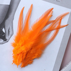 10-15cm Baltā gaiļa spalva Dabīgās vistas spalvas Dekoratīvie Mušu Siešanas Aksesuāri Amatniecība rokdarbiem un amatniecības derses