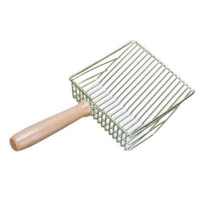 Macskák alomlapát fém mélylapát a könnyű kiszóráshoz 0,27 hüvelykes 0,39 hüvelykes szitáló nyílások