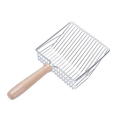 Macskák alomlapát fém mélylapát a könnyű kiszóráshoz 0,27 hüvelykes 0,39 hüvelykes szitáló nyílások