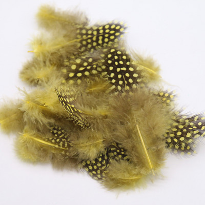 Dabīgas spalvas, daudzkrāsainas 4,5–8 cm, 2–4 collas, pērļu plankumaina vistas spalvu spalva amatniecībai, DIY rotaslietas aksesuāri