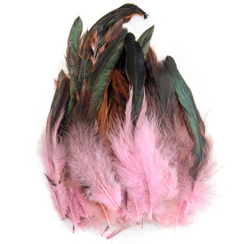 15-20CM занаяти от естествени пера от фазан Направи си сам карнавални аксесоари 50PCS/Lot пилешки пера занаятчийски бижута Декорация на пера