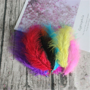 Dabīgas plūmes 50gab 4-6 collas 10-15cm tītara marabu spalva pūkaina kāzu kleita DIY rotaslietas dekori aksesuāri spalvas