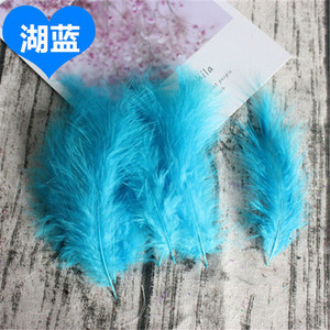 Dabīgas plūmes 50gab 4-6 collas 10-15cm tītara marabu spalva pūkaina kāzu kleita DIY rotaslietas dekori aksesuāri spalvas