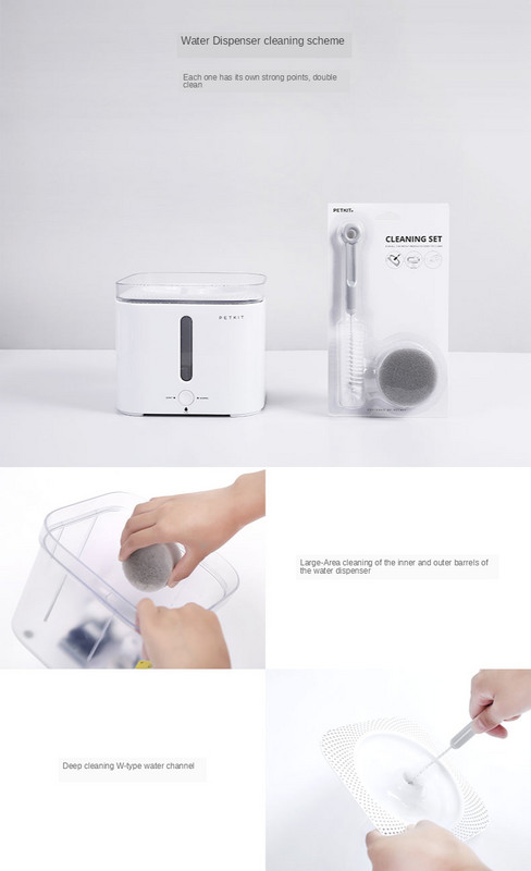 PETKIT mājdzīvnieku automātiskais ūdens strūklaku tīrīšanas komplekts suņu kaķu dzeramo strūklaku tīrīšanas piederumi kaķu piederumi mājdzīvnieku tīrīšanas komplekts