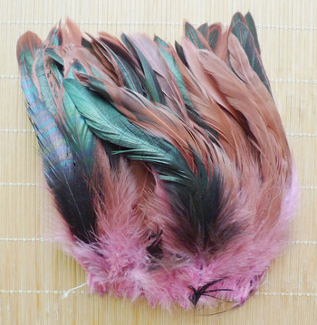 13 цвята, 50 бр. Натурални пера на дребно от пилешки фазан 12,5-20 см. Красиво перо на петел за аксесоари за декорация на занаяти „направи си сам“