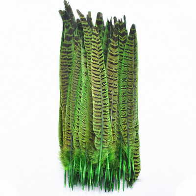 10 gab. Fazānu astes spalvas amatniecībai Ziemassvētku eglīšu rotājumi DIY matu aksesuāri kāzu centrālais radošais brīvā laika pavadīšanas stils