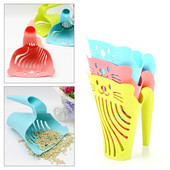 Noderīgs kaķu pakaišu lāpstiņš plastmasas kaķiem smilšu kastes liekšķere kaķu pakaišu lāpsta Universāla suņu lāpsta lāpstiņa kaķēnu tualetes karotes