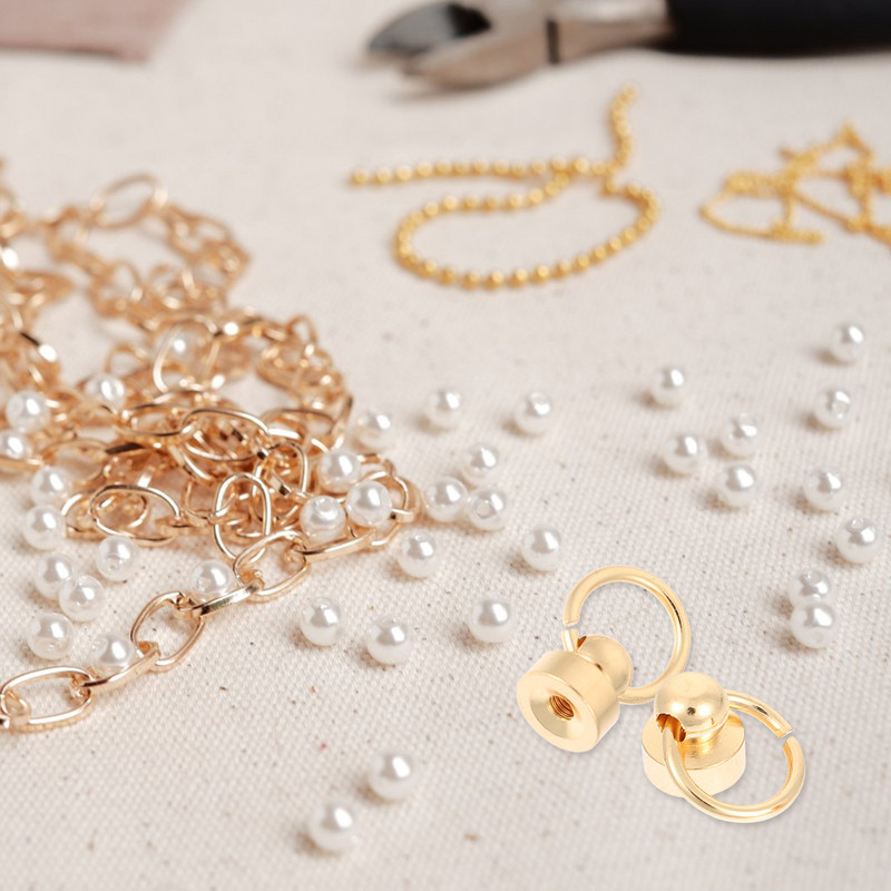 20 komplekti apaļo kniedes kniedes, pogu kniedes kniedes- gredzenveida kniedes ar gredzenu, kniedes stiprinājumi ķēdes maisa skrūves maciņam makam