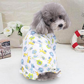 Kokvilnas mājdzīvnieku pidžamas Ziemas mājdzīvnieku suņu apģērbi maziem suņiem Apģērbi Silti apģērbi suņiem Mētelis kucēna apģērbs Kombinezons ar apaļu kaklu