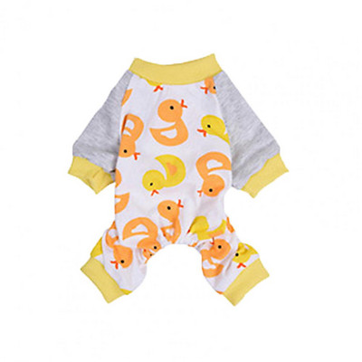 Kokvilnas mājdzīvnieku pidžamas Ziemas mājdzīvnieku suņu apģērbi maziem suņiem Apģērbi Silti apģērbi suņiem Mētelis kucēna apģērbs Kombinezons ar apaļu kaklu