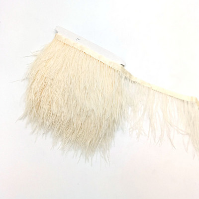 1metrs Krāsa Īstas Strausa spalvas Apdare Lente Bārkstis Plūmes Apģērbam Kleita Šūšana Piegriezumi Rokdarbu piederumi 8-10cm