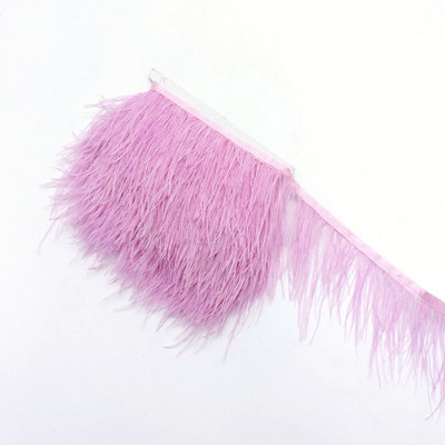 1metrs Krāsa Īstas Strausa spalvas Apdare Lente Bārkstis Plūmes Apģērbam Kleita Šūšana Piegriezumi Rokdarbu piederumi 8-10cm