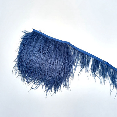 1metrs Krāsa Īstas Strausa spalvas Apdare Lente Bārkstis Plūmes Apģērbam Kleita Šūšana Piegriezumi Rokdarbu piederumi 8-10cm