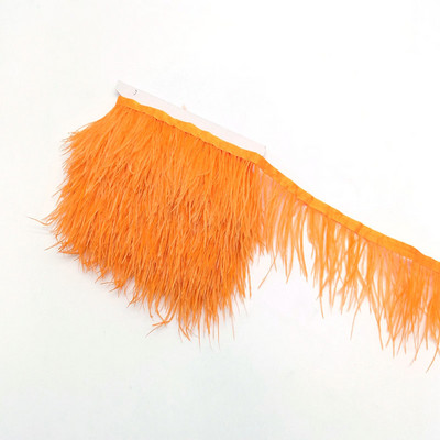 1metrs Krāsa Īstas Strausa spalvas Apdare Lente Bārkstis Plūmes Apģērbam Kleita Šūšana Piegriezumi Rokdarbu piederumi 8-10cm