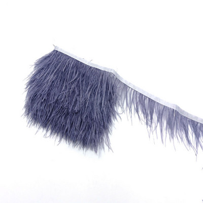 1metrs Krāsa Īstas Strausa spalvas Apdare Lente Bārkstis Plūmes Apģērbam Kleita Šūšana Piegriezumi Rokdarbu piederumi 8-10cm