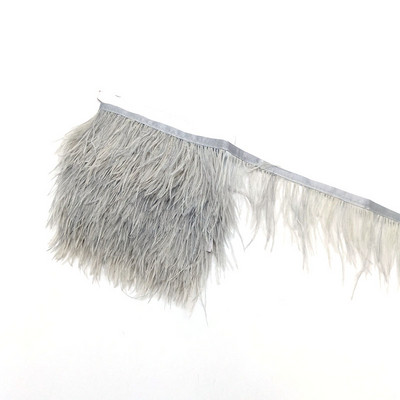 1metrs Krāsa Īstas Strausa spalvas Apdare Lente Bārkstis Plūmes Apģērbam Kleita Šūšana Piegriezumi Rokdarbu piederumi 8-10cm