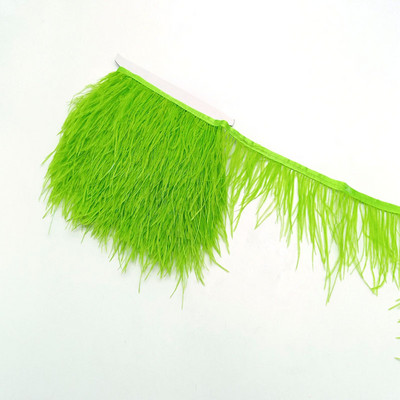 1metrs Krāsa Īstas Strausa spalvas Apdare Lente Bārkstis Plūmes Apģērbam Kleita Šūšana Piegriezumi Rokdarbu piederumi 8-10cm