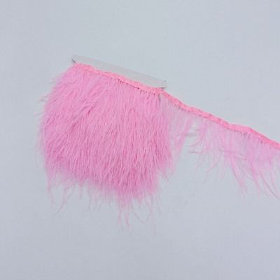 1metrs Krāsa Īstas Strausa spalvas Apdare Lente Bārkstis Plūmes Apģērbam Kleita Šūšana Piegriezumi Rokdarbu piederumi 8-10cm