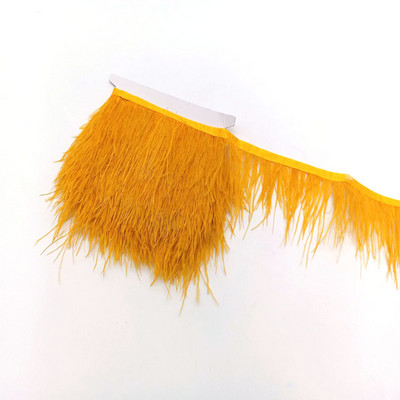 1metrs Krāsa Īstas Strausa spalvas Apdare Lente Bārkstis Plūmes Apģērbam Kleita Šūšana Piegriezumi Rokdarbu piederumi 8-10cm