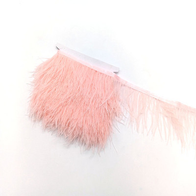 1metrs Krāsa Īstas Strausa spalvas Apdare Lente Bārkstis Plūmes Apģērbam Kleita Šūšana Piegriezumi Rokdarbu piederumi 8-10cm