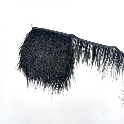 1metrs Krāsa Īstas Strausa spalvas Apdare Lente Bārkstis Plūmes Apģērbam Kleita Šūšana Piegriezumi Rokdarbu piederumi 8-10cm