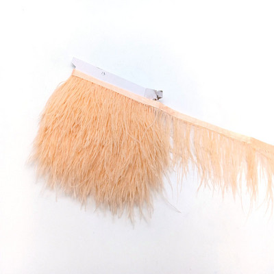 1metrs Krāsa Īstas Strausa spalvas Apdare Lente Bārkstis Plūmes Apģērbam Kleita Šūšana Piegriezumi Rokdarbu piederumi 8-10cm