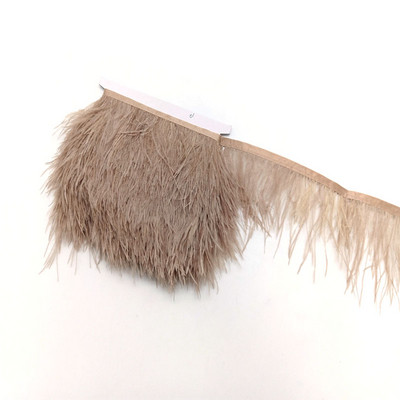 1metrs Krāsa Īstas Strausa spalvas Apdare Lente Bārkstis Plūmes Apģērbam Kleita Šūšana Piegriezumi Rokdarbu piederumi 8-10cm