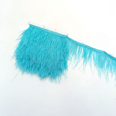 1metrs Krāsa Īstas Strausa spalvas Apdare Lente Bārkstis Plūmes Apģērbam Kleita Šūšana Piegriezumi Rokdarbu piederumi 8-10cm