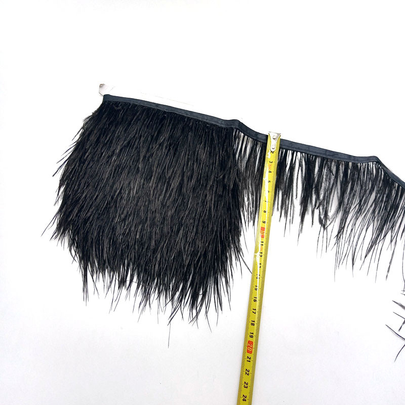 1metrs Krāsa Īstas Strausa spalvas Apdare Lente Bārkstis Plūmes Apģērbam Kleita Šūšana Piegriezumi Rokdarbu piederumi 8-10cm