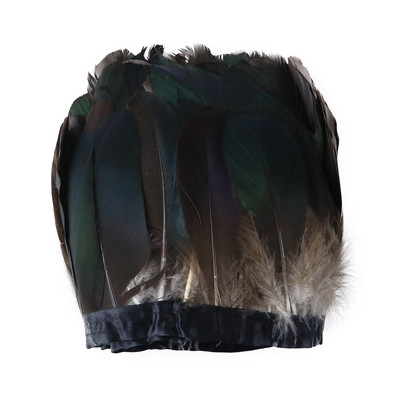 2 meetrit/pakk valge hanesulgede ääris narmad Naturaalsed hanesuled Peokleitide pael Õmblemine Kaunistusvöö 15-20cm