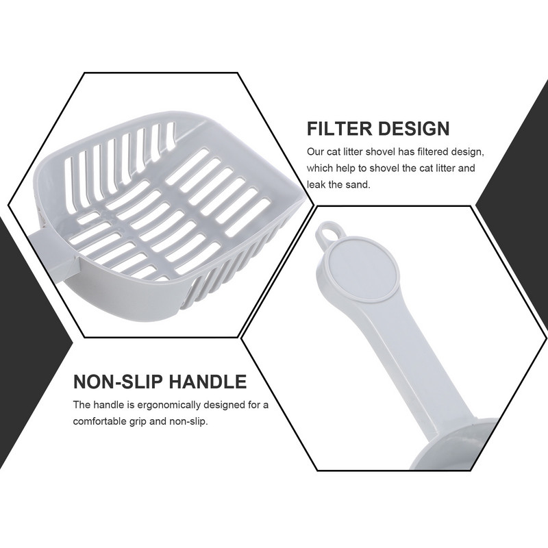 2 gab. Atkritumu tvertnes tīrīšanas komplekts Izkārnījumu filtrs, mājdzīvnieku rīks, piederumi kaķu piederumiem