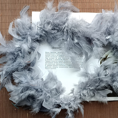 2M pūkains tītara spalvu boa 40g DIY Marabou spalvu boa Ziemassvētku kostīmu karnevāla aksesuāri Marabou spalvu boa