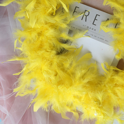2M pūkains tītara spalvu boa 40g DIY Marabou spalvu boa Ziemassvētku kostīmu karnevāla aksesuāri Marabou spalvu boa