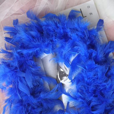 2M pūkains tītara spalvu boa 40g DIY Marabou spalvu boa Ziemassvētku kostīmu karnevāla aksesuāri Marabou spalvu boa