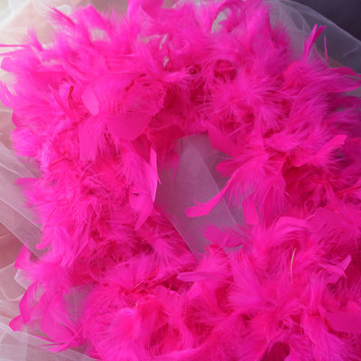 2M pūkains tītara spalvu boa 40g DIY Marabou spalvu boa Ziemassvētku kostīmu karnevāla aksesuāri Marabou spalvu boa