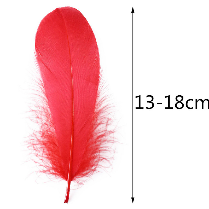 50Gb Dabīgas mīkstas zosu spalvas Amatniecība Kāzu mājas dekorēšana Rotaslietas izgatavošana 13-18cm garas