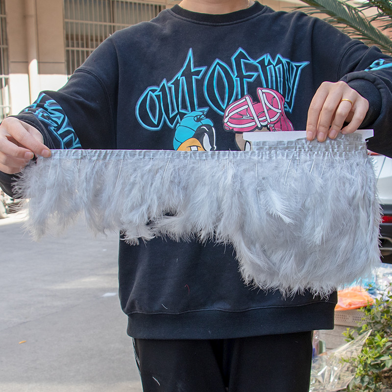 Kohev kalkun Marabou suled trimmipael 10–15 cm/4–6 tolli peorõivad, pulmariided, kleidid, kaunistused, tarvikud õmblusmasinad