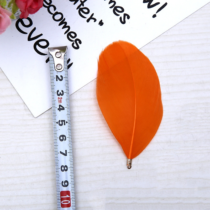 Természetes lúdtoll 6-8 cm-es festett toll színes klip tollak barkácsoláshoz, esküvői dekorációhoz és ékszerkészítéshez