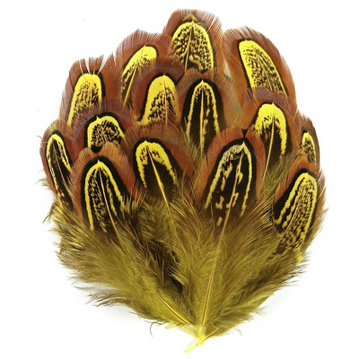 100 db/tétel Színes fácán gyűrűs toll natúr 4-8cm/1.6-3.2" Feather Trim Barkács kiegészítők Plumes Dekoráció kézművesekhez