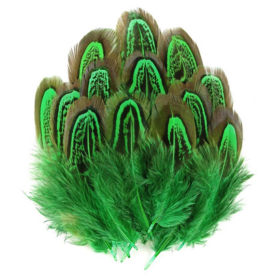 100 db/tétel Színes fácán gyűrűs toll natúr 4-8cm/1.6-3.2" Feather Trim Barkács kiegészítők Plumes Dekoráció kézművesekhez