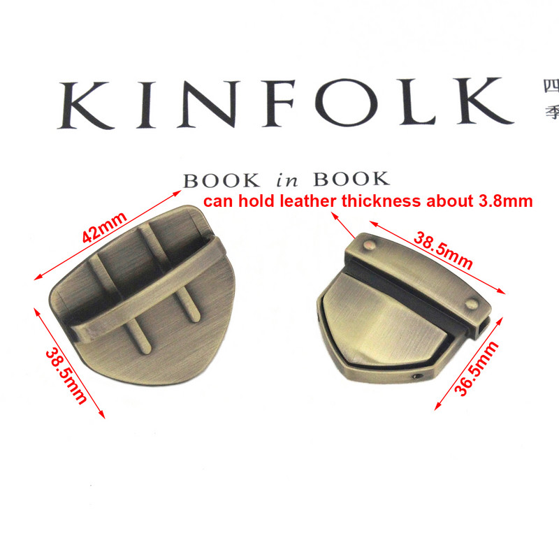 1db fém nagy teherbírású nyomózár csat nyelvzár bőr kézműves női táska pénztárca kézitáska válltáska zárható barkács kiegészítők