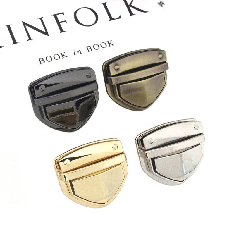 1db fém nagy teherbírású nyomózár csat nyelvzár bőr kézműves női táska pénztárca kézitáska válltáska zárható barkács kiegészítők