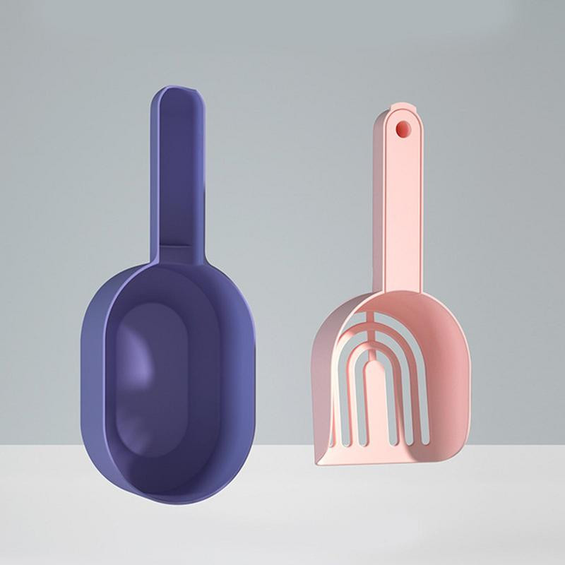 Kaķu pakaišu lāpsta plastmasas kaķu pakaišu lāpsta ar pamatnes grozu Pašattīroša kaķu pakaišu kastes lāpsta kaķēnu tualetes tīrīšanas rīki