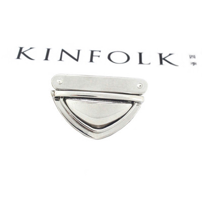 1gab. Metāls, smags spiedošais slēdzenes aizdare Mēlītes slēdzene Ādas amatniecības soma Maks Rokassomiņa Plecu somas aizdare DIY Aparatūras piederumi