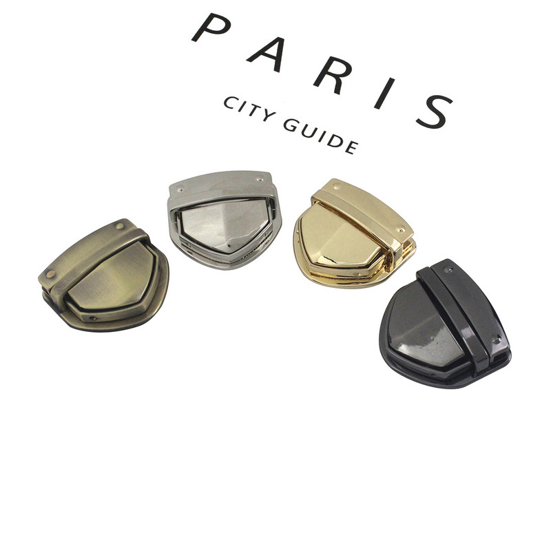 1gab. Metāla lieljaudas stumšanas slēdzenes aizdare Mēles slēdzene Ādas rokdarbu sieviešu soma soma rokassomiņa plecu somas aizdare DIY aksesuāri