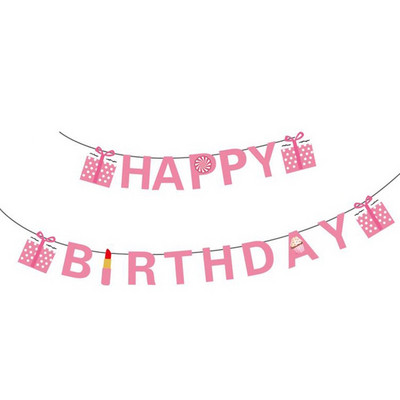 Boldog születésnapot zászló transzparens rajzfilm állat papír sármány gyerekek születésnapi parti dekoráció baba zuhany kellékek