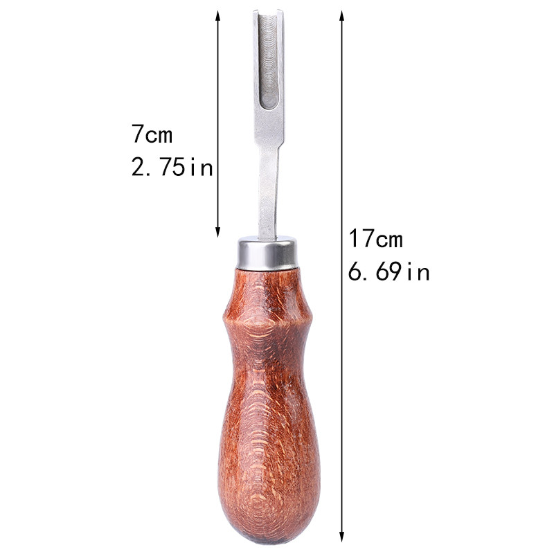 LMDZ 1gab Plata Lāpsta Lāpsta Amatniecības griešana Sandalkoka Rokturis Daudzfunkcionāls Ādas Malu Slīpmašīna Asinātājs Griezējamā mala