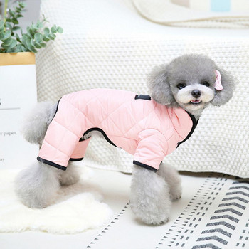 Αξιολάτρευτο σακάκι για σκύλους κατοικίδιων ζώων με τετράποδη στολή σκύλου με στρογγυλή λαιμόκοψη για το χειμώνα