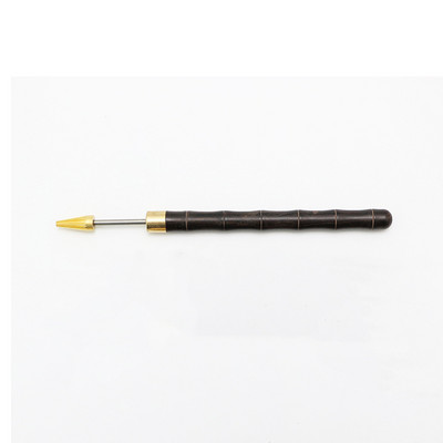 Δερμάτινο στυλό λαδιού χρώματος DIY Roller Μολύβι Σανδαλόξυλο με λαβή ορείχαλκου κεφαλή Leathercraft Dyeing Process Professional Tool